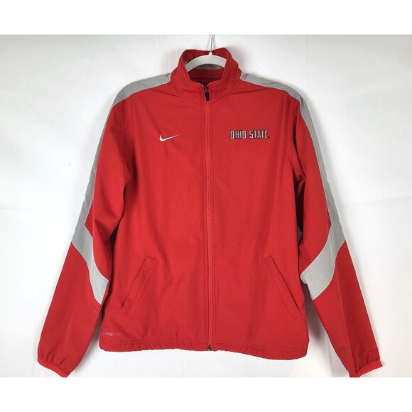 Nike Ohio State Buckeyes Storm Fit Jacket Womens Medium Lightweight - Picture 1 of 6
